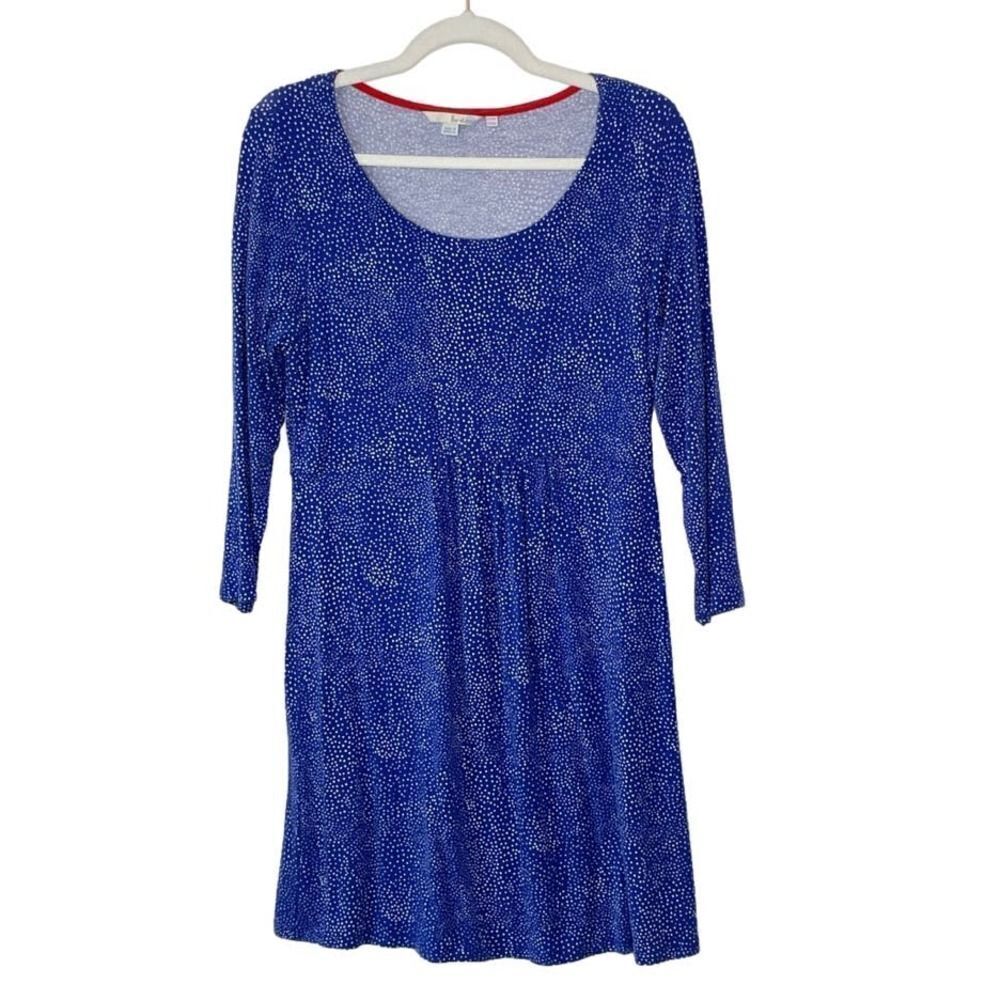Boden Polkadot Dress White Size 12